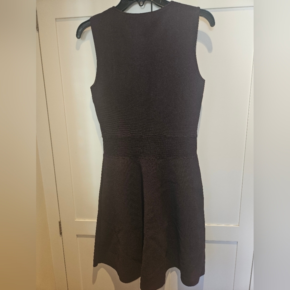 Theory Dominay Plum Fit & Flare A Line Mini Dress Size S - Picture 3 of 6